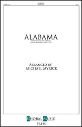 Alabama State Song TTBB choral sheet music cover